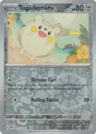 Togedemaru (OBF 151) - REVERSE HOLO