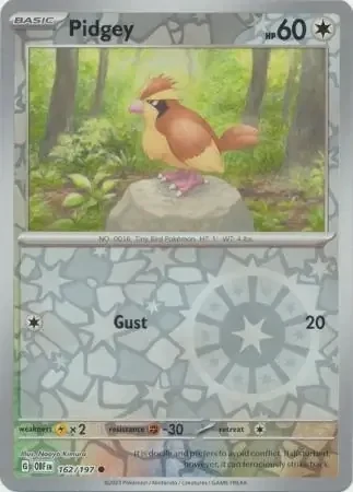 Pidgey (OBF 162) - REVERSE HOLO