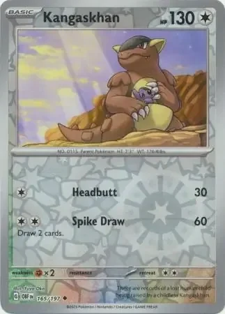 Kangaskhan (OBF 165) - REVERSE HOLO