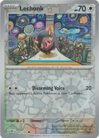 Lechonk (OBF 181) - REVERSE HOLO