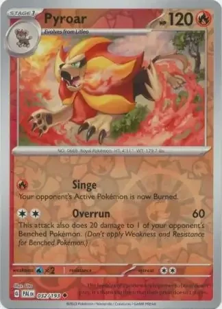 Pyroar (PAL 032) - REVERSE HOLO