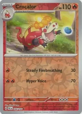 Crocalor (PAL 036) - REVERSE HOLO