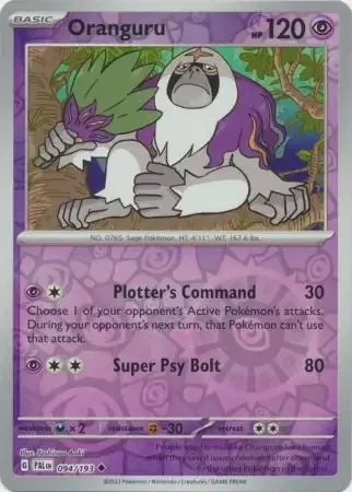 Oranguru (PAL 094) - REVERSE HOLO