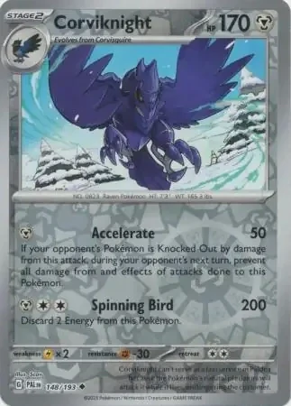 Corviknight (PAL 148) - REVERSE HOLO