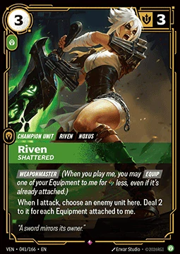 Riven, Shattered (V.1 - Rare)