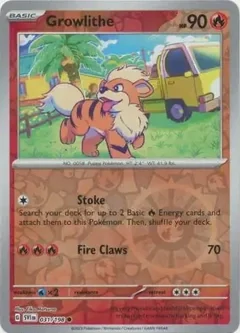 Growlithe (SVI 031) - REVERSE HOLO