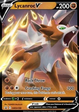 Lycanroc V (SWSH 199) - EXCELLENT