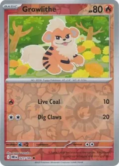 Growlithe (DRI 027) - REVERSE HOLO