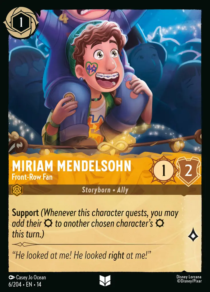 Miriam Mendelsohn – Front Row Fan - foil