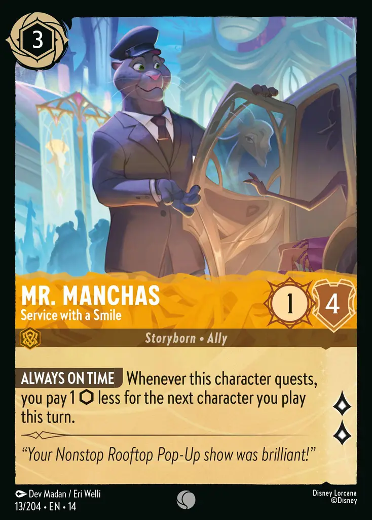 Mr. Manchas – Service with a Smile - foil