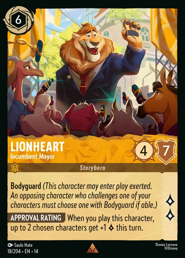 Lionheart – Incumbent Mayor