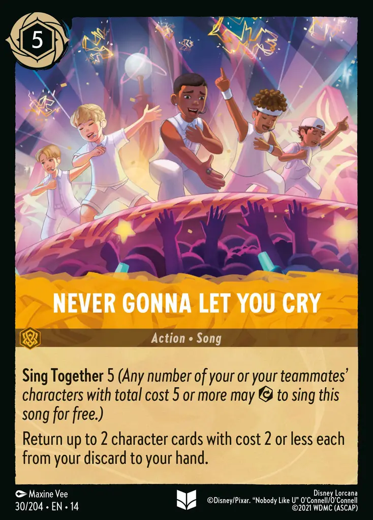 Never Gonna Let You Cry - foil