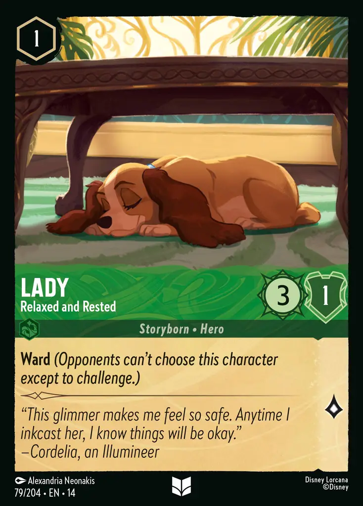 Lady - Relaxed and Rested - foil