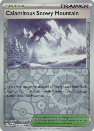 Calamitous Snowy Mountain (PAL 174) - REVERSE HOLO