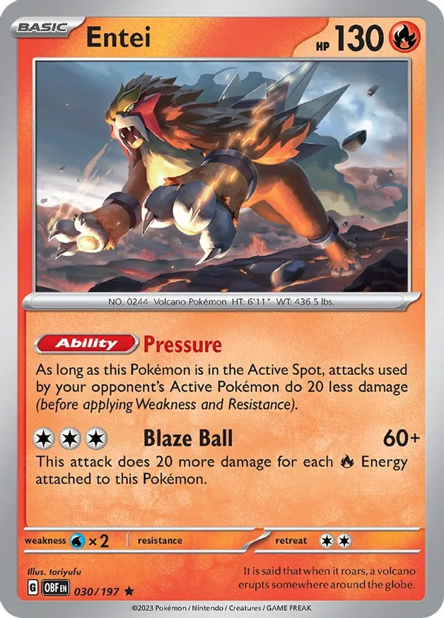 Entei (OBF 030) - HOLO