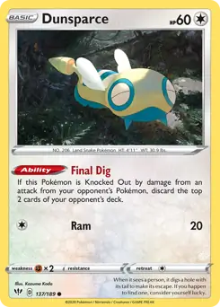 Dunsparce (DAA 137)
