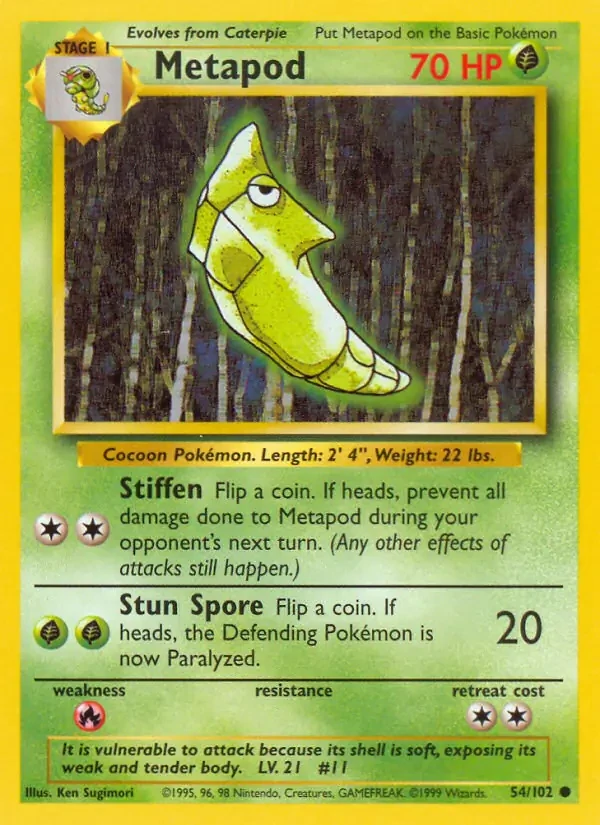 Metapod (BS 54) - LIGHT PLAYED