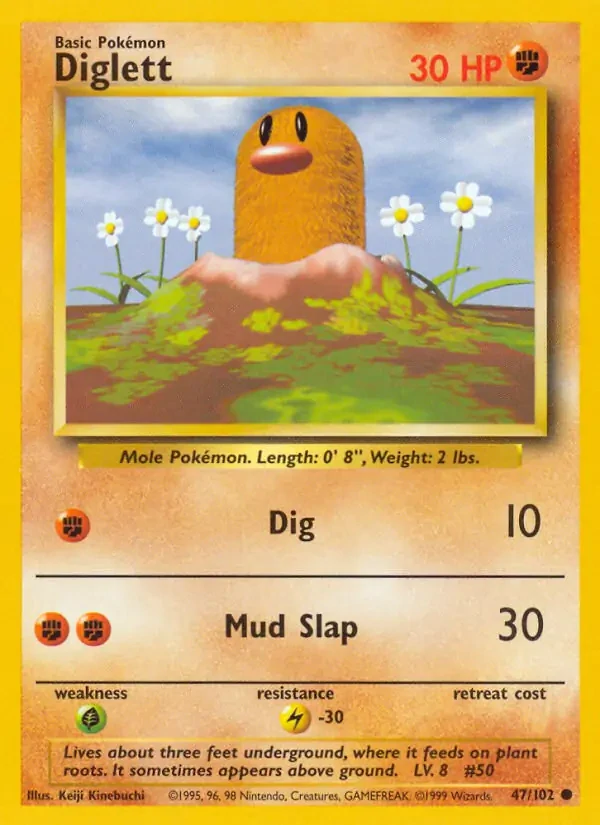 Diglett (BS 47) - LIGHT PLAYED