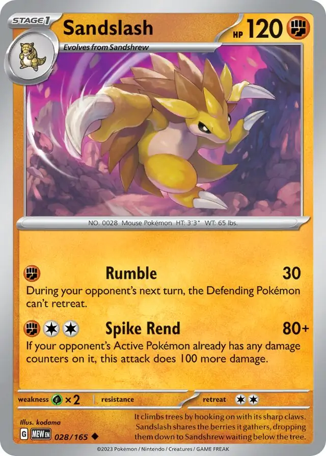 Sandslash (MEW 028)