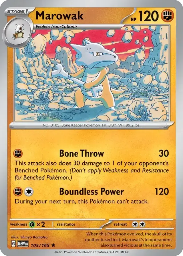 Marowak (MEW 105) - HOLO