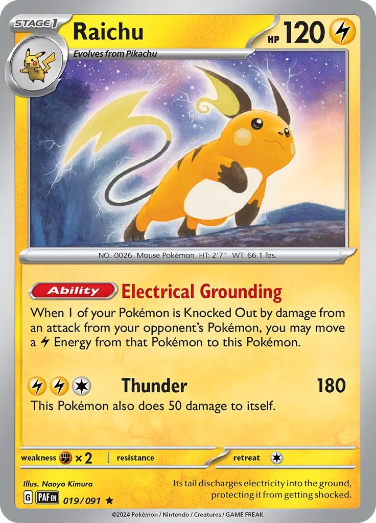 Raichu (PAF 019) - HOLO