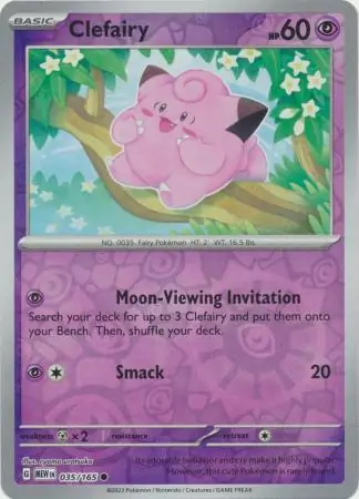 Clefairy (MEW 035) - REVERSE HOLO