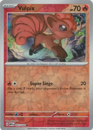 Vulpix (MEW 037) - REVERSE HOLO