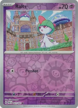 Ralts (PAF 027) - REVERSE HOLO