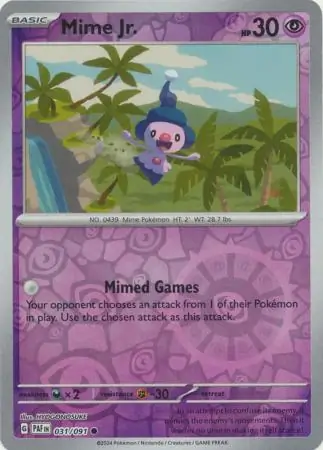 Mime Jr. (PAF 031) - REVERSE HOLO