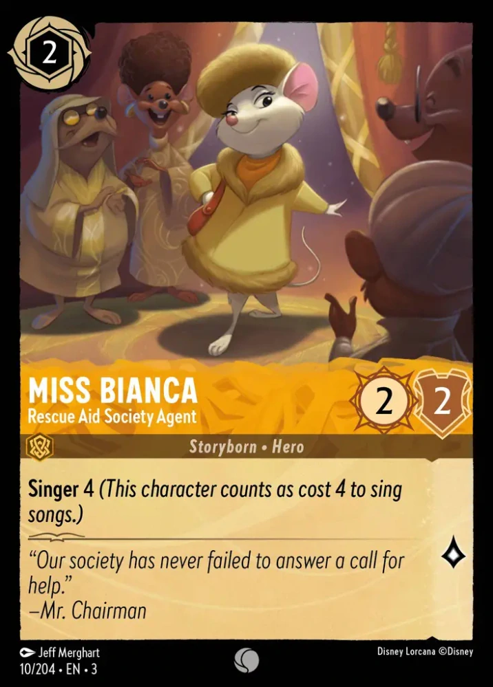 Miss Bianca - International Rescue Aid Society Agent - foil