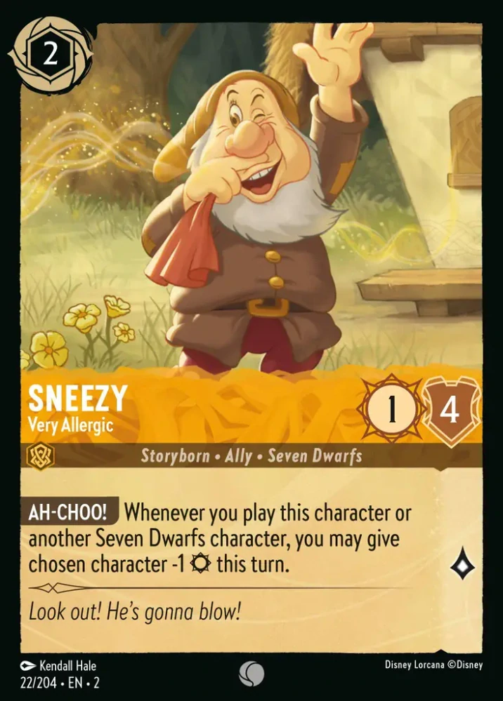 Sneezy - Very Allergic - foil