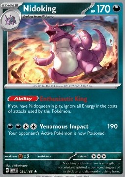 Nidoking (MEW 034) - HOLO