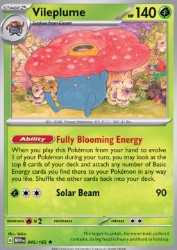 Vileplume (MEW 045) - HOLO
