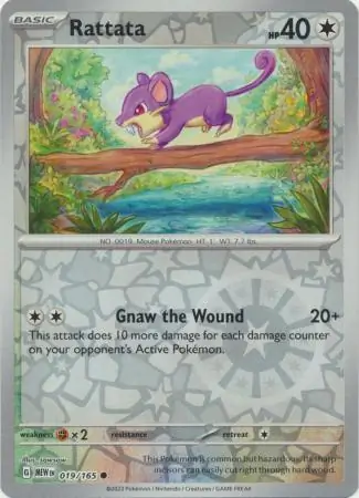Rattata (MEW 019) - REVERSE HOLO