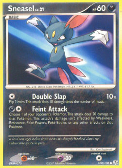 Sneasel Lv.21 (DP 100) - LIGHT PLAYED