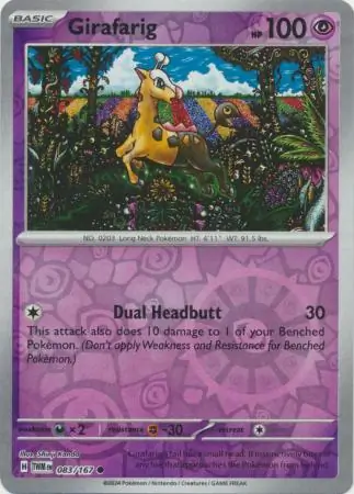 Girafarig (TWM 083) - REVERSE HOLO