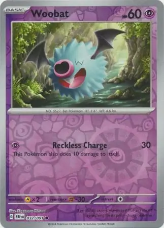 Woobat (PAF 032) - REVERSE HOLO