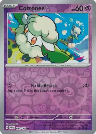 Cottonee (PAF 034) - REVERSE HOLO