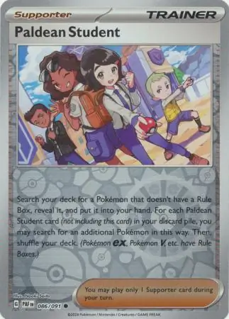 Paldean Student (PAF 086) - REVERSE HOLO