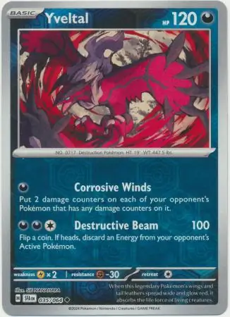 Yveltal (SFA 035) - REVERSE HOLO