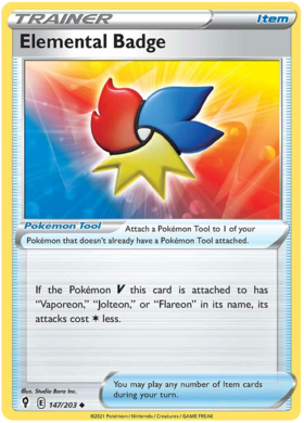  Elemental Badge (EVS 147)