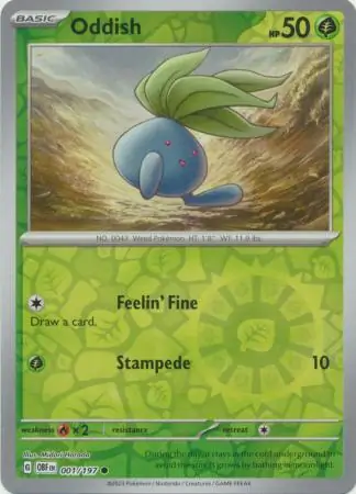 Oddish (OBF 001) - REVERSE HOLO