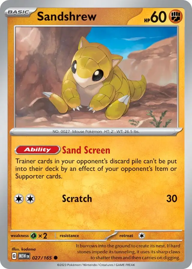 Sandshrew (MEW 027)