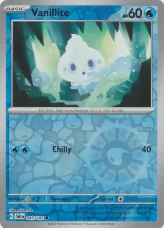 Vanillite (PAR 043) - REVERSE HOLO