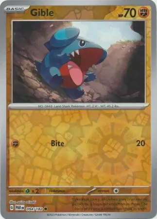 Gible (PAR 094) - REVERSE HOLO