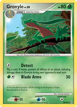 Grovyle Lv.28 (AR 38) - LIGHT PLAYED