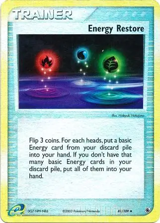 Energy Restore (RS 81) - REVERSE HOLO - GOOD