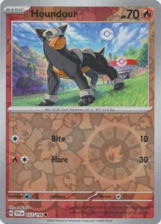 Houndour (SVI 033) - REVERSE HOLO