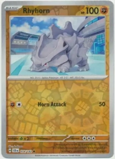 Rhyhorn (SCR 074) - REVERSE HOLO