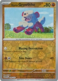 Hisuian Growlithe (TWM 099) - REVERSE HOLO